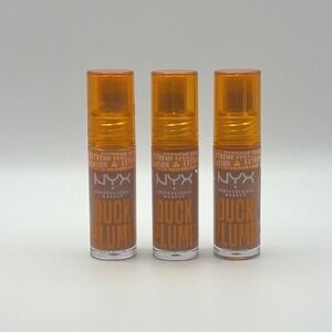 NYX Duck Plump High Pigment Lip Gloss 04 Apri-Caught 3 Pack Set New